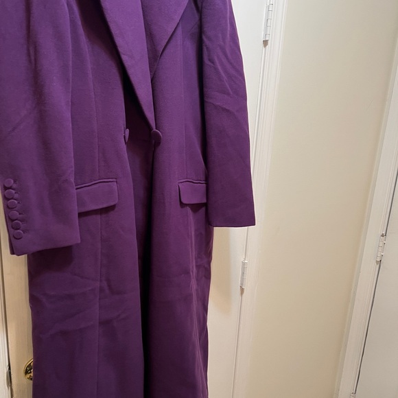 Sergio Hudson Special Limited Edition Collaboration wTarget XL  Purple Wool Coat - Picture 3 of 6